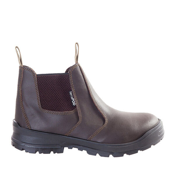 Terrapod Incredible Mens Chelsea Safety Boot - Brown