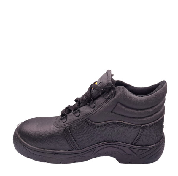 Powerland Mens Safety Lace Up Shoes - Black - Image 2