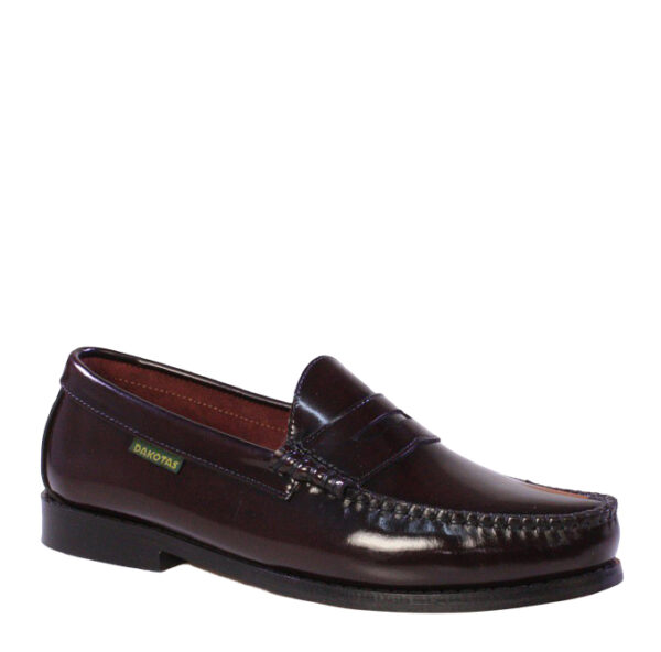 Dakotas Moccasin 5512 Hi-Shine - Burgundy - Image 3