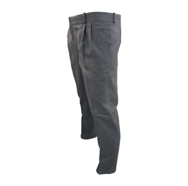 Monitor School Trousers 2 Pleat Slim Fit Mens - Grey (Sizes 34-42) - Image 2