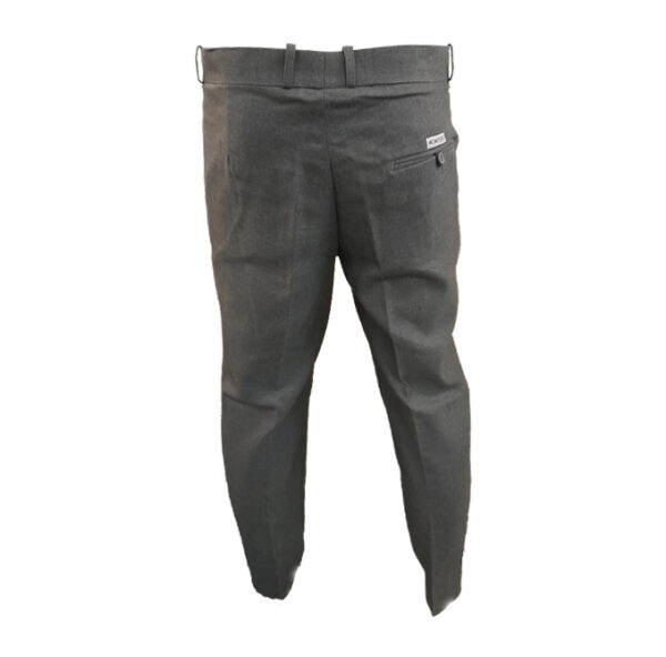 Monitor School Trousers 2 Pleat Slim Fit Mens - Grey (Sizes 34-42) - Image 3