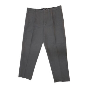 Monitor School Trousers 2 Pleat Regular Mens - Grey (Size 44 -48)