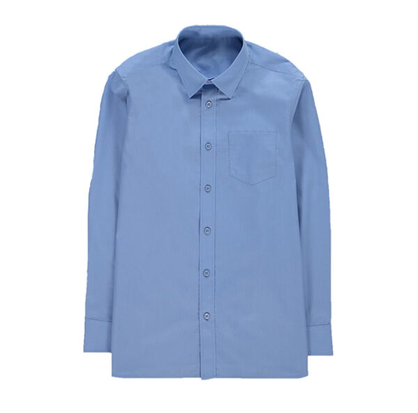 Boys School Shirts Monitor Long Sleeves - Blue