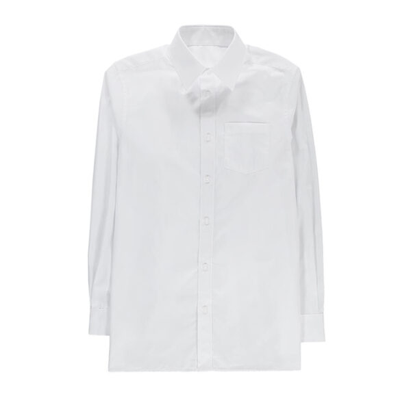 Boys School Shirts Monitor Long Sleeves - White